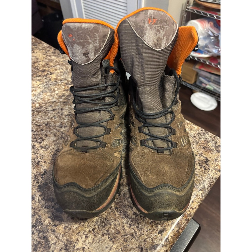 Wolverine Mens Waterproof Hunting Boots Camo Brown Orange Size 11.5‎ M Leather